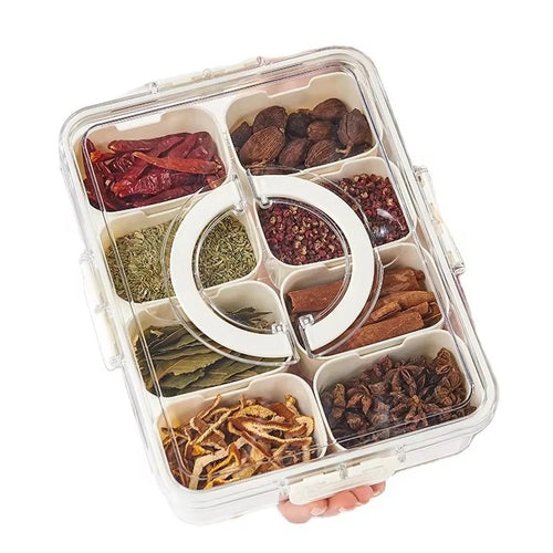 6-Compartment Snack Box With Lid