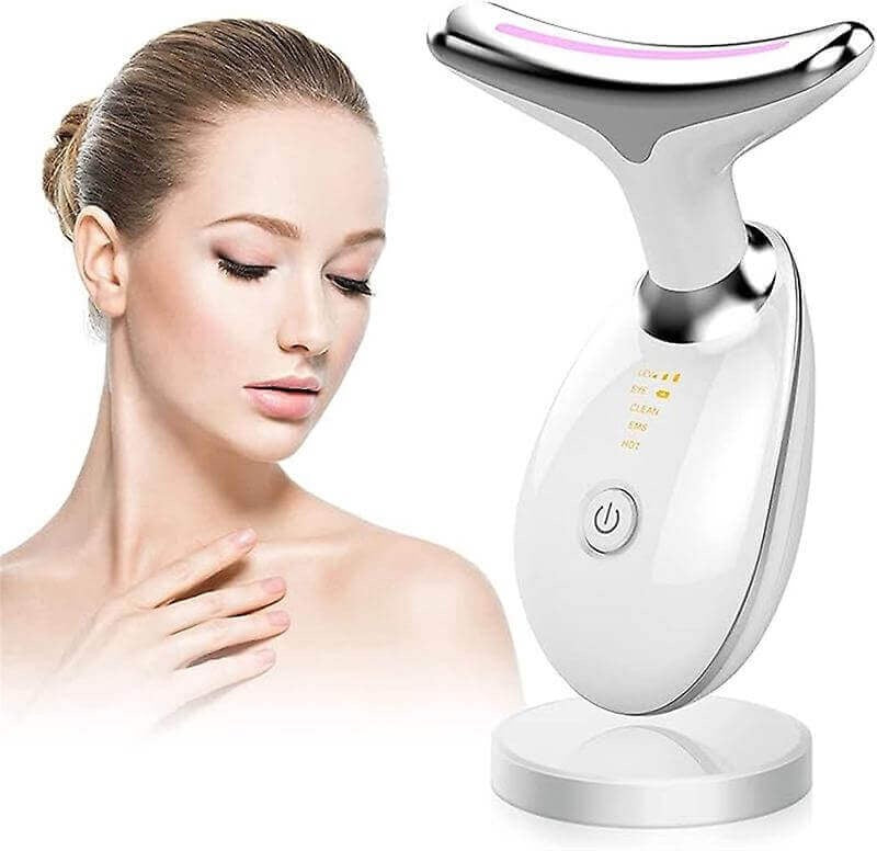 Intense Pulsed Light IPL Wrinkle Reducing Instrument | LED Neck & Face Massager